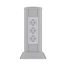 Миниколонна алюминиевая 0,35 м, цвет темно-серебристый металлик