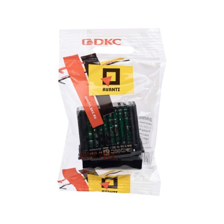 4412341 | Диммер кнопочный модульный для LED ламп, Avanti, Черный матовый, 1 модуль-4