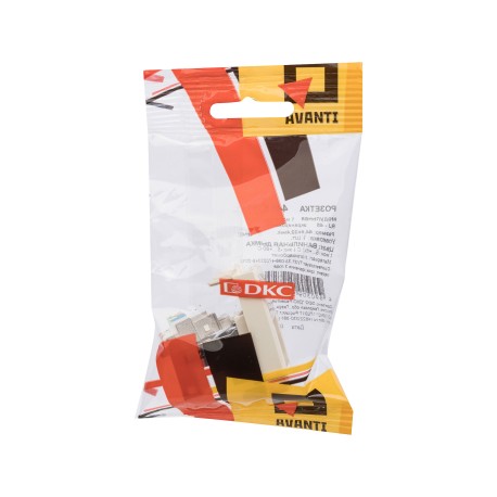 4405391 | Компьютерная розетка RJ-45 модульная, кат.6 экран, "Avanti", "Ванильная дымка", 1 модуль-4