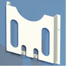 Карман для документации, пластиковый, 222x230x30 мм