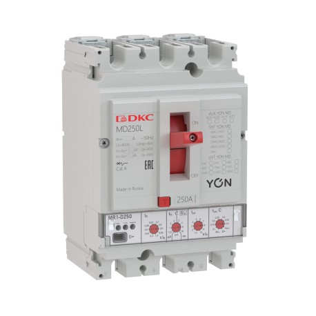 MD250H-MR1 | Выключатель автоматический YON 3P 250А 65kA Ir 0.4…1xIn Isd 1.5…10xIn-1
