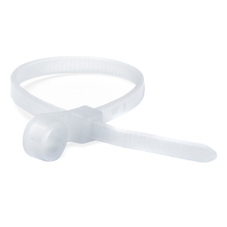 252200-S | Хомут P6.6 с монтажным отверстием, белый, 4.8x200