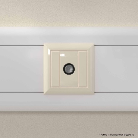 4405521 | Розетка TV оконечная модульная, Avanti, Ванильная дымка, 1 модуль-4