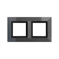 Рамка из металла, "Avanti", темно-серая, 4 модуля