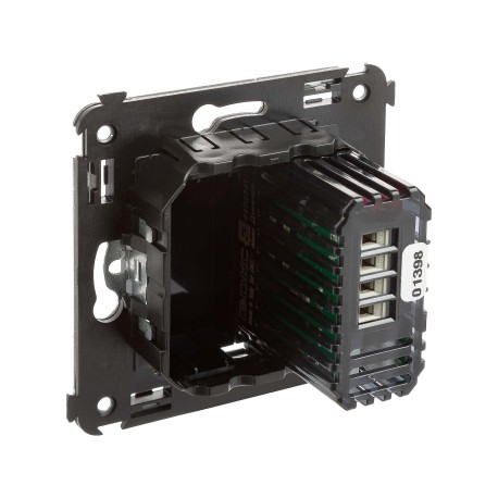 4402343 | Диммер кнопочный в стену, "Avanti", "Черный квадрат"-3