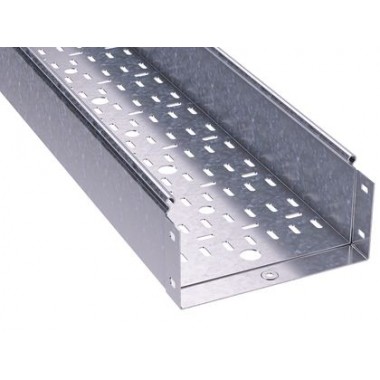 35331INOX | Лоток перфорированный 100х100, L=2000, 0.7мм, нержавеющее