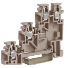 TLS.2, 3 уровневый проходной зажим для сенсоров бежевый 2,5 кв.мм