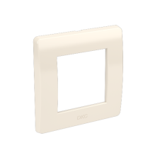 Рамка на 2 модуля (одноместная), слоновая кость, RAL9001