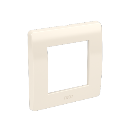 75010O | Рамка на 2 модуля (одноместная), слоновая кость, RAL9001
