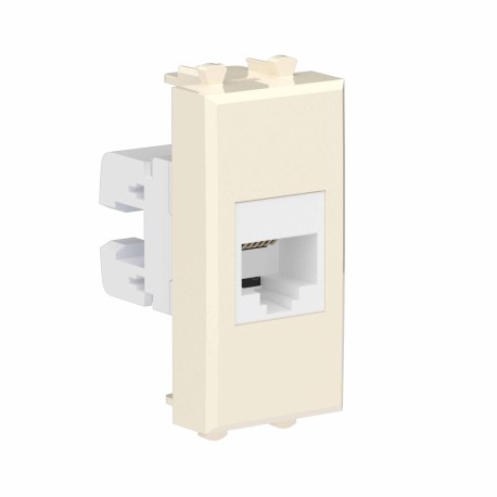 4405611 | Телефонная розетка RJ-12 без шторки модульная, "Avanti", "Ванильная дымка", 1 модуль-1