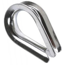 Коуш стальной под трос ⌀5мм, оцинкованный