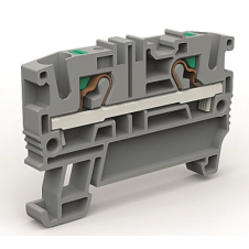 Проходная клемма 2 точки подключения на 4 кв.мм
