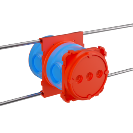 59393U | Универсальная установочная коробка для заливки в бетон;90х71;h110