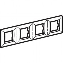 Рамка на 2+2+2+2модуля (четырехместная), синяя, RAL5012