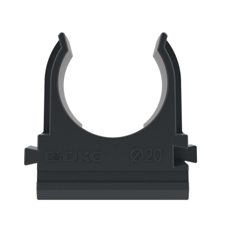 51020N | Держатель с защелкой, д.20мм, черный-1