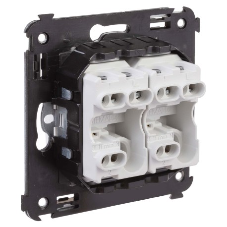 4400114 | Переключатель двухклавишный в стену, "Avanti", "Белое облако"-3