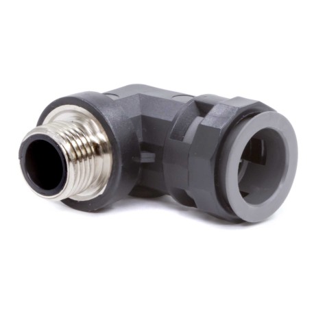 PAZ29M32N | Муфта 90 грд. труба-коробка с металлической резьбой DN 29 мм, М32х1,5, полиамид, цвет черный-1