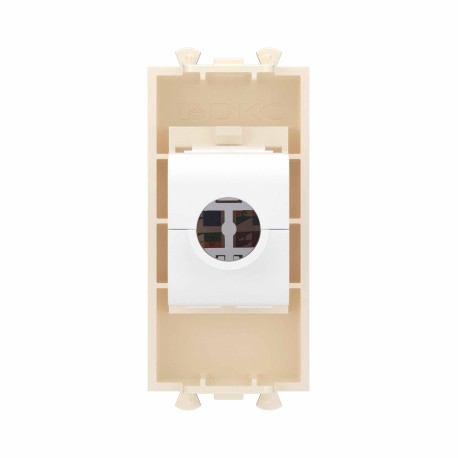 4405691 | Компьютерная розетка RJ-45 без шторки модульная, кат.6, "Avanti", "Ванильная дымка", 1 модуль-3