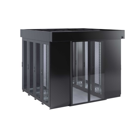 RBIC220817 | Холодный коридор, шириной 1200мм, высотой 2120, глубиной шкафов 800мм и глубиной коридора 1,7 м, с автоматическими дверями, и задней панелью-2