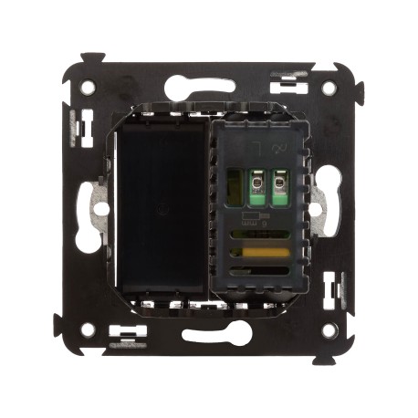 4402133 | Диммер поворотный в стену, "Avanti", "Черный квадрат"-2