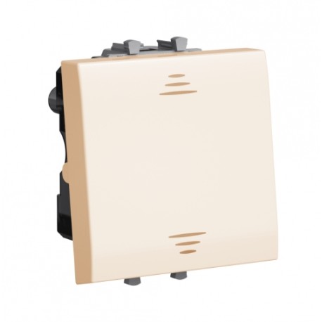 4405222 | Выключатель двухполюсный одноклавишный модульный, Avanti, Ванильная дымка, 2 модуля