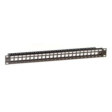 RNKPP241BK | Патч-панель наборная 19",1U, под 24 модуля Keystone, UTP/STP
