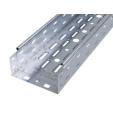 Лоток перфорированный 100х80, L=3000, 0.8мм, горячеоцинкованное