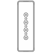 Секция прямая 3+0 точек отвода L=3000мм, Cu, 4P, 25A