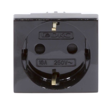 45205 | Розетка силовая, ''Viva'', 2 мод., цвет че