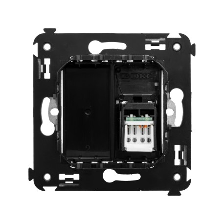 4402463 | Компьютерная розетка RJ-45 в стену, кат.5e одинарная, "Avanti", "Черный квадрат"-2