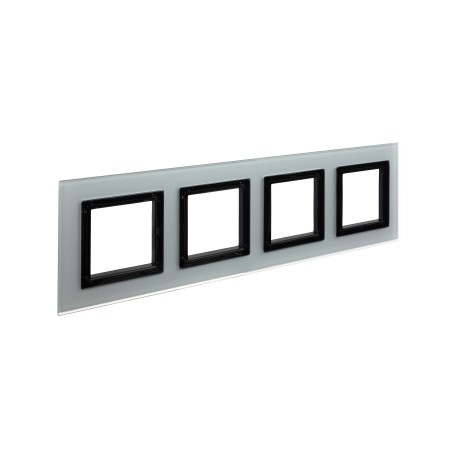 4404828 | Рамка из натурального стекла, "Avanti", светло-серая, 8 модулей-1