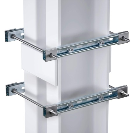 EX-TR0305 | Обжимной комплект монтажных профилей тип 1, обхват конструкции габаритами 250 на 440 мм, для крепления 1 оболочки(ек) одноготипоразмера с видом защиты Ex e, горячеоцинкованный