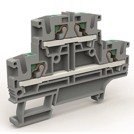 ZEFD400BL | Двухуровневая клемма 4 кв.мм синяя