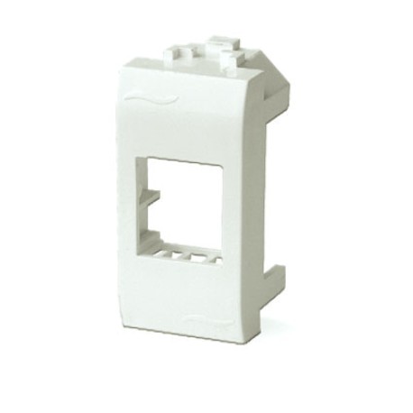75608S | Адаптер для информационных разъемов SIEMON, слоновая кость, 1мод.