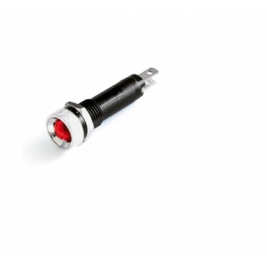 AV2F01CY12 | Мини индикатор, штекерное подкл., уст.размер 8/10, круг., внутр.рассеив., жёлт., 12В,