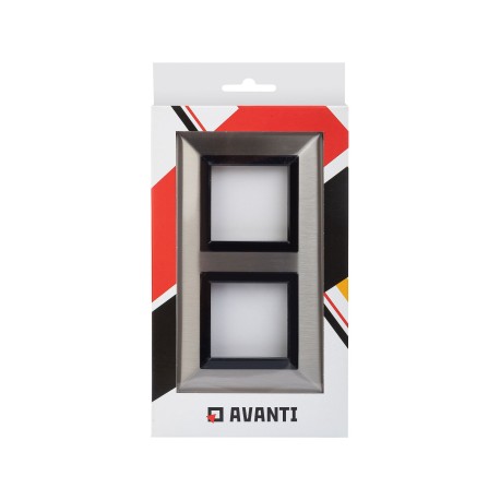 4409854 | Рамка из металла, "Avanti",  никелированная, 4 модуля-4