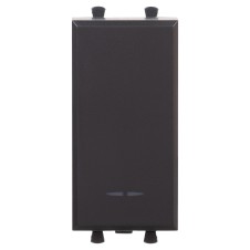 Выключатель модульный, Avanti, Черный матовый, 1 модуль