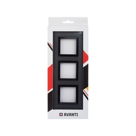 4407856 | Рамка из металла, "Avanti", графитовая, 6 модулей-4