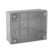 Коробка ответвит. с гладкими стенками, прозрачная, IP56, 380х300х120мм