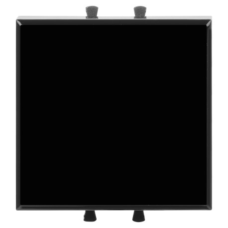 4402102 | Выключатель одноклавишный модульный, "Avanti", "Черный квадрат", 2 модуля