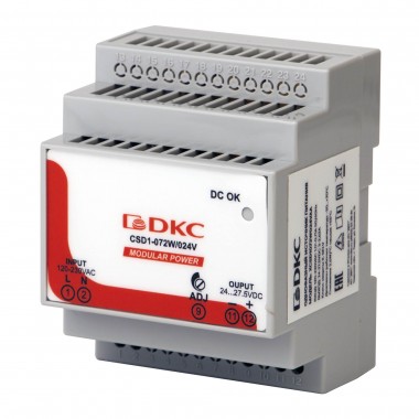 XCSD1072W024VAA | Источник питания "MODULAR POWER", однофазный, 72Вт, 3А, 24В