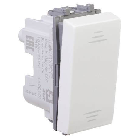 4400101 | Выключатель модульный "Avanti", "Белое облако", 1 модуль-1