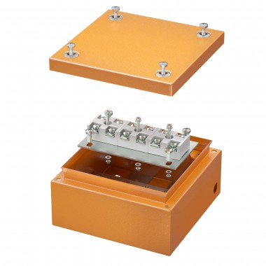 FSK30610 | Коробка ответвительная FS стальная с гладкими стенками, 150х150х80мм, 6р, 32A, 10мм2, IP66