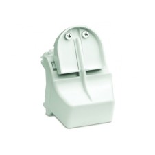 Адаптер для оптоволоконных разъемов 2хST, c системой пломбировки, белый, 2мод.