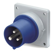 Вилка скрытой установки IP44 16A 2P+E 230В