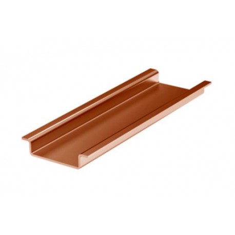 02135CU | Дин-рейка медная, с насечкой OMEGA 3, 35х7,5мм.