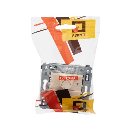 4405133 | Диммер поворотный в стену, Avanti, Ванильная дымка-4