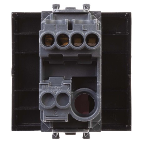 4402152 | Кнопка одноклавишная модульная, "Avanti", "Черный квадрат", 2 модуля-2