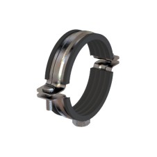 Хомут BHT-20 для средних нагрузок с изоляцией, гайка М8, для труб ⌀1"