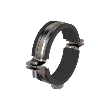 BHT2100 | Хомут BHT-20 для средних нагрузок с изоляцией, гайка М8, для труб ⌀1"